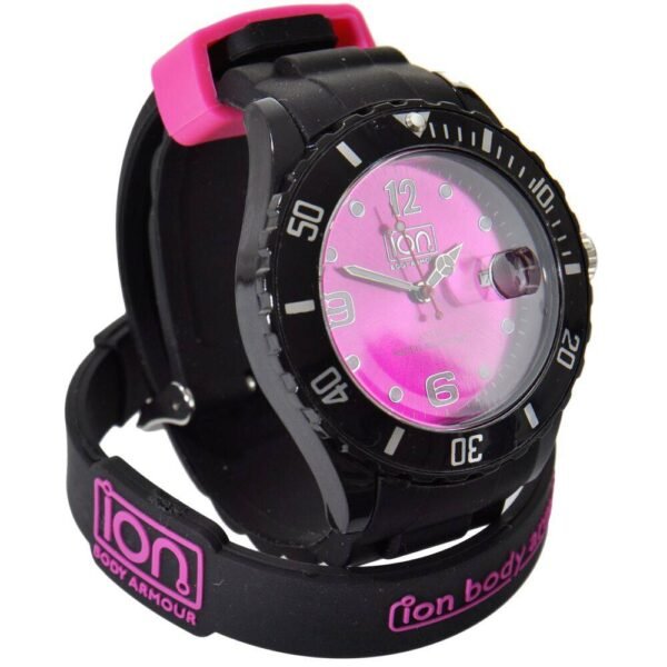 Black with Pink Face with Black with Pink Band